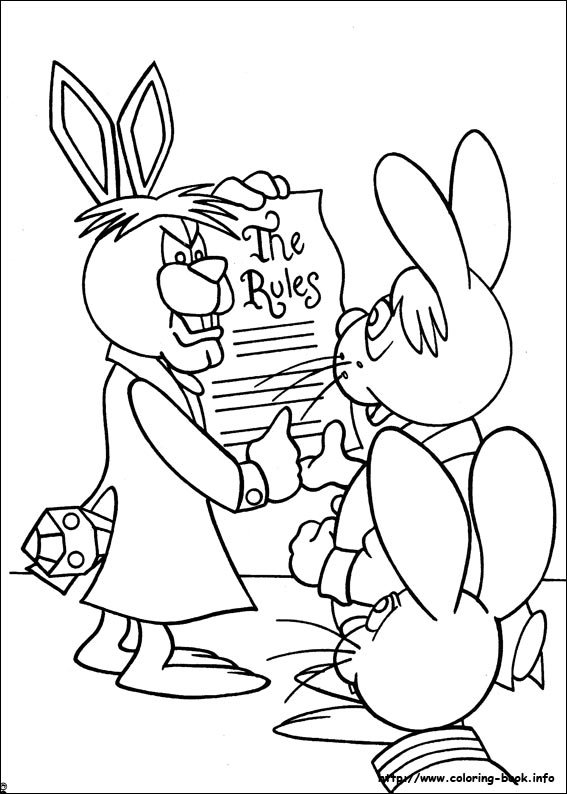 Peter Cottontail coloring picture